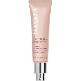 Mavala - Teint Sérum, Fond de Teint Fluide Eclat & Soin - Couvrance Modulable, Fini Semi-Mat Naturel - Soin Visage Apaisant, 