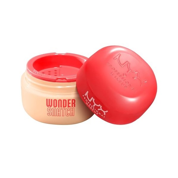 NYX Professional Makeup Wonder Snatch Powder – Poudre libre fixatrice – Fini mat doux – Tenue 16H Sans Effet plâtre – Texture