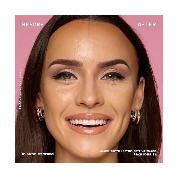 NYX Professional Makeup Wonder Snatch Powder – Poudre libre fixatrice – Fini mat doux – Tenue 16H Sans Effet plâtre – Texture