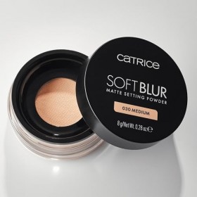 Catrice Soft Blur Matte Setting Powder 030 Medium, fini mat, poudre respirante, longue tenue, pour fixer le maquillage, formu