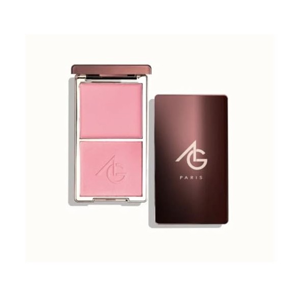Ayshglamm | Palette 2 en 1 Blush Crème et Poudre Teinte Soft Pink | Fard à Joues Rosé Doux | Teint Frais et Romantique