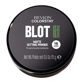 Revlon ColorStay Blot Face Powder, poudre matifiante, flouteur et absorbante de sébum, poudre fixatrice, absorbe le sébum, fl
