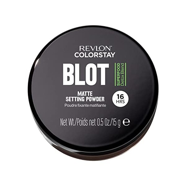 Revlon ColorStay Blot Face Powder, poudre matifiante, flouteur et absorbante de sébum, poudre fixatrice, absorbe le sébum, fl