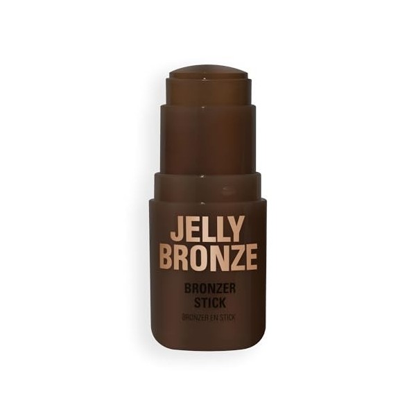 Revolution Jelly Bronzer Tint, Bronzer teinté pour un effet bonne mine naturel, Vegan, Dark Cocoa, 8 g
