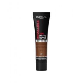 LOréal Paris - Fond de Teint Mat Haute Couvrance Waterproof - Longue Tenue - Léger & Matifiant - SPF 25 - Infaillible 32H Ma
