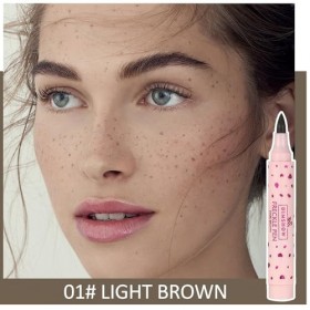 Erinde Liquid Freckle Pen Maquillage faux freckles, look naturel, maquillage du visage kawaii imperméable, longlasting , marr