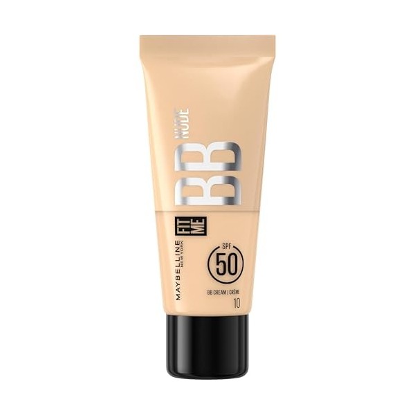 Maybelline New York - BB Crème Nude avec SPF50 - Unifie le Teint, Protège et Hydrate la Peau pendant 24H - Effet Naturel et L