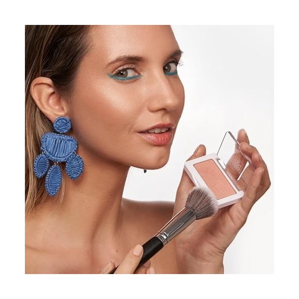 MISS DEN - Blush Lumière - 2-en-1 Blush & Illuminateur - Effet Coup dEclat - Teinte 648 Lovely Rose