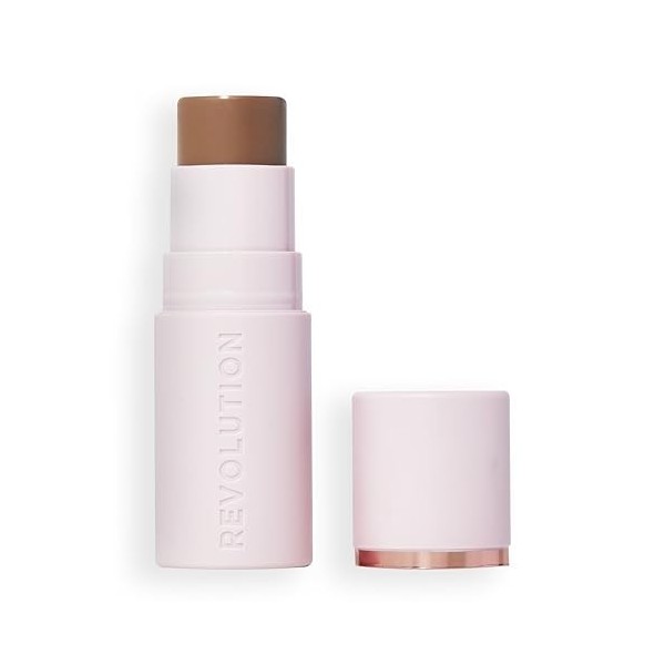 Revolution Skin Silk Bronzer Stick - Couleur modulable pour joues, yeux et lèvres - Formule crème à poudre - Vegan & Cruelty-