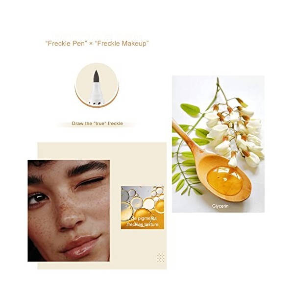 Stylo à taches de rousseur, stylo effronté étanche, faux naturel réaliste, durable, imperméable, outil de maquillage léger 0