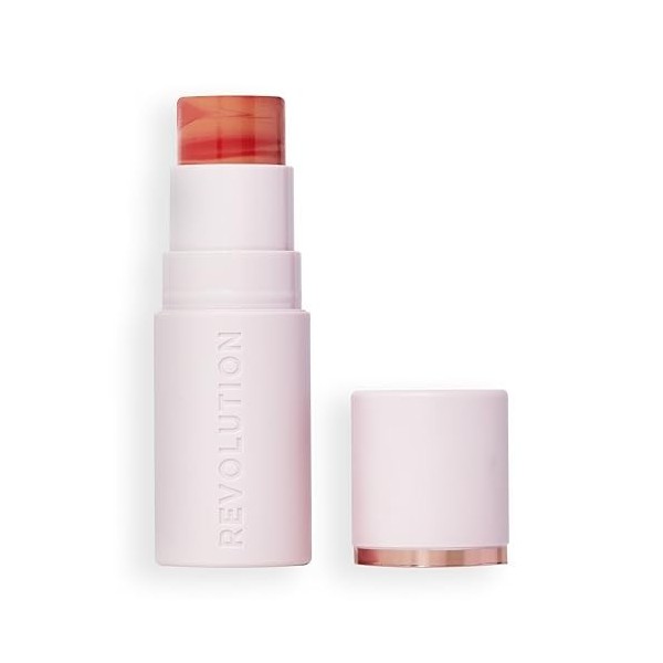 Revolution Skin Silk Blush Stick - Couleur modulable pour joues, yeux et lèvres - Formule crème à poudre - Vegan & Cruelty-Fr