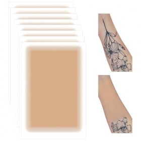 Prreal 8 pièces Patch de Couverture de Tatouage, Aspect Naturel Couvre Tatouages et Cicatrices Patch Tatouage, Imperméable, C
