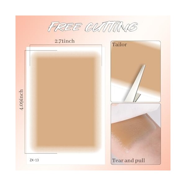 Prreal 8 pièces Patch de Couverture de Tatouage, Aspect Naturel Couvre Tatouages et Cicatrices Patch Tatouage, Imperméable, C