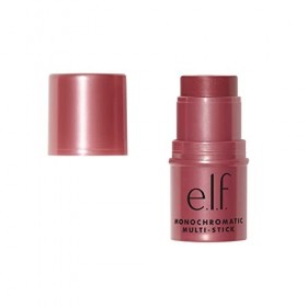 e.l.f. Multi Stick monochromatique, couleur crème luxueuse et éblouissante, pour les yeux, les lèvres et les joues, fraise lu