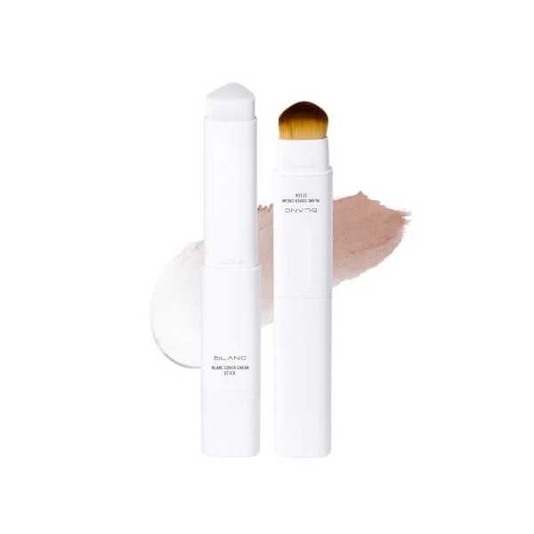 Fond de teint en stick à couleur changeante, maquillage couvrant complet dinspiration coréenne avec pinceau amovible, correc