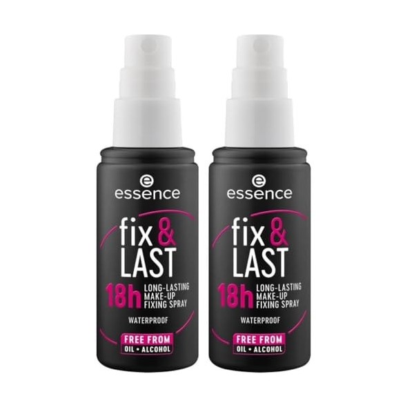 Essence - Spray Fixateur de Maquillage Fix & Last 18h Lot de 2