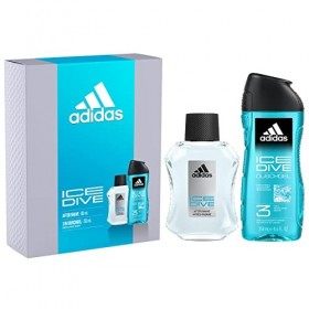 ADIDAS COFFRET ICE DIVE 2 PRODUITS EDT 100ML + GEL DOUCHE 250 ML