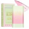 Bâton de blush changeant de couleur, imperméable et durable, pour lèvres, joues et yeux, crème, soyeux et hydratant, rose tim