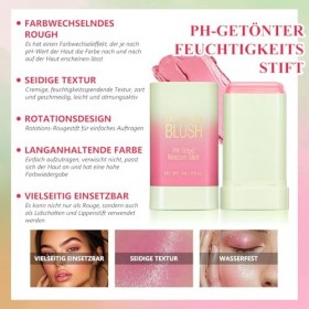 Bâton de blush changeant de couleur, imperméable et durable, pour lèvres, joues et yeux, crème, soyeux et hydratant, rose tim