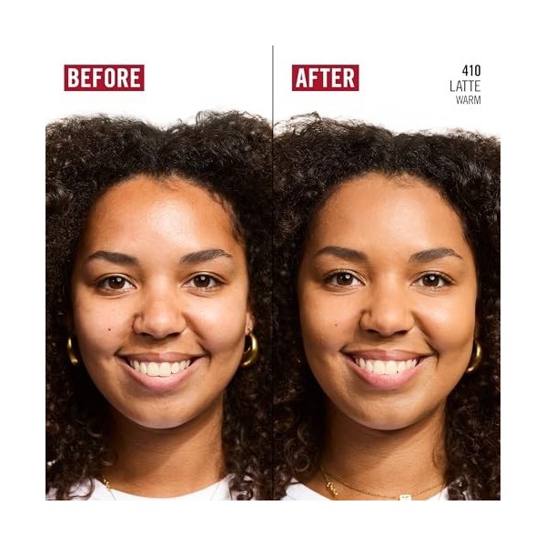 Rimmel London Kind & Free BLUR IT OUT Teint Matifiant, 410 Latte, Contrôle de la brillance toute la journée, Maquillage léger