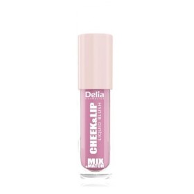 Delia Cosmetics Mix & Match - Cheek & Lip 04 - Blush Liquide pour Joues & Lèvres - Blush Crème - Teinte Naturelle - Finition 
