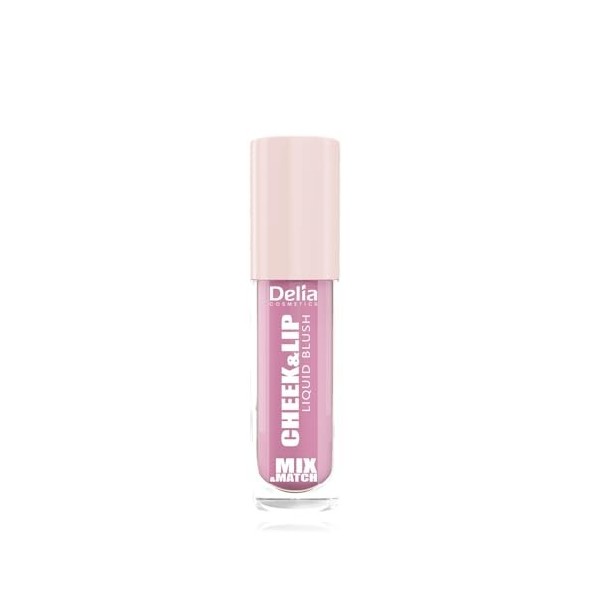 Delia Cosmetics Mix & Match - Cheek & Lip 04 - Blush Liquide pour Joues & Lèvres - Blush Crème - Teinte Naturelle - Finition 