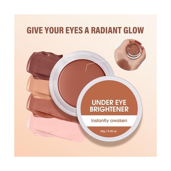 Under Eye Brightener Correcteur de couleur pour enlever les cernes, avec pinceau, correcteur de couleur pour le visage - Impe