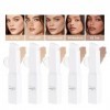 Blanc Cover Cream Stick - Stick fond de teint 2 en 1 qui change de couleur, formule légère à couvrance totale pour une peau i