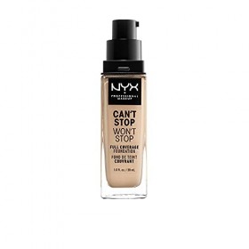NYX Professional Makeup Fond de Teint Liquide Couvrant Tenue 24h Cant Stop Wont Stop Liquid Foundation, Waterproof, Fini Ma