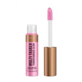 Rimmel Multi Tasker Turbocharged Glow, highlighter visage liquide, pigments nacrés réflecteurs de lumière, Éclat radieux et l