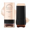 Bâton de fond de teint multi-usages - Fond de teint crème avec pinceau - Correcteur longue tête et bâton de contour - Impermé