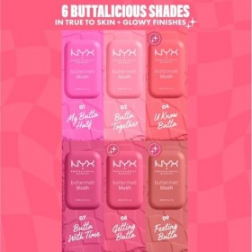 NYX PROFESSIONAL MAKEUP - Blush en Poudre, enrichi en beurre de mangue, beurre damande & beure de karité - Texture Fondante 