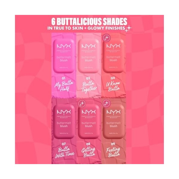 NYX PROFESSIONAL MAKEUP - Blush en Poudre, enrichi en beurre de mangue, beurre damande & beure de karité - Texture Fondante