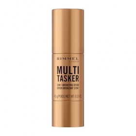 Rimmel London Multi Tasker, Stick bronzer sculptant et contour, tient toute la journée, fini frais, maquillage vegan, 4,5 g 0