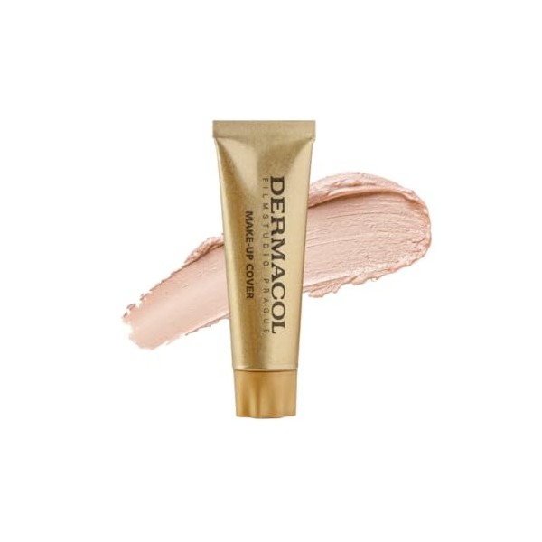 Dermacol - Mini Fond de teint mat à couverture complète 13g, SPF30, Fond de teint imperméable pour peaux grasses, acné et poc