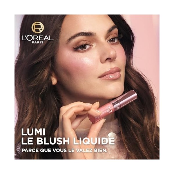 LOréal Paris - Blush Liquide Pigmentation Intense - Lumi Blush - Texture Légère pour un Effet Seconde Peau - Intensité Modul