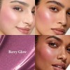 Exmiloo Blush Liquide 2-en-1, Fard à Joues pour Visage & Lèvres, Texture Légère à Couleur Modulable, Fini Lumineux Délicat po
