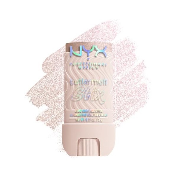 NYX Professional Makeup Buttermelt Highlighter Stix - Stick onctueux - Effet glowy - Texture ultra-fondante - Tenue 8H - Fini