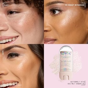 NYX Professional Makeup Buttermelt Highlighter Stix - Stick onctueux - Effet glowy - Texture ultra-fondante - Tenue 8H - Fini