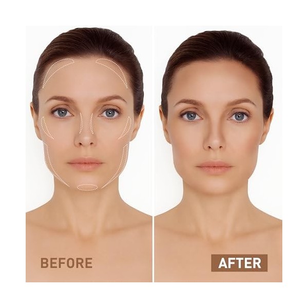 FV Stick de Contour Liquide - Pigmenté et Facile à Fondre, Formule Hydratante, Bronzer Crème pour un Sculpting Visage Naturel