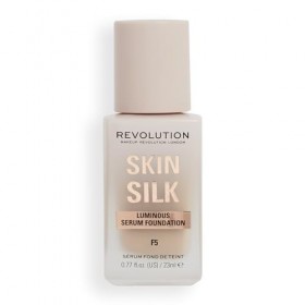 Makeup Revolution, Skin Silk Serum Foundation, Light to Medium Coverage, Contains Hyaluronic Acid, F5, 23ml