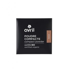 Avril - Poudre Compacte Bio - Texture Soyeuse - Unifie et Matifie le Teint - Vegan, Certifié Bio Ecocert - Fabriqué en France