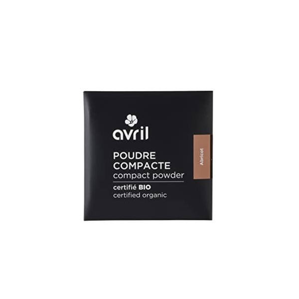 Avril - Poudre Compacte Bio - Texture Soyeuse - Unifie et Matifie le Teint - Vegan, Certifié Bio Ecocert - Fabriqué en France