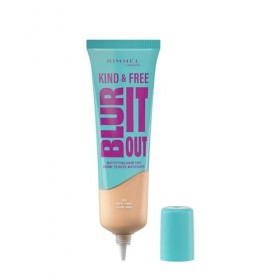 Rimmel London Kind & Free BLUR IT OUT Teint Matifiant,010 Rose Ivory, Contrôle de la brillance toute la journée, Maquillage l