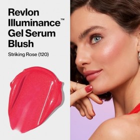 Revlon Illuminance Gel Sérum Blush, Joue Visiblement Repulpée, Fini Lumineux et Hydratation Toute la Journée, 120 Striking Ro