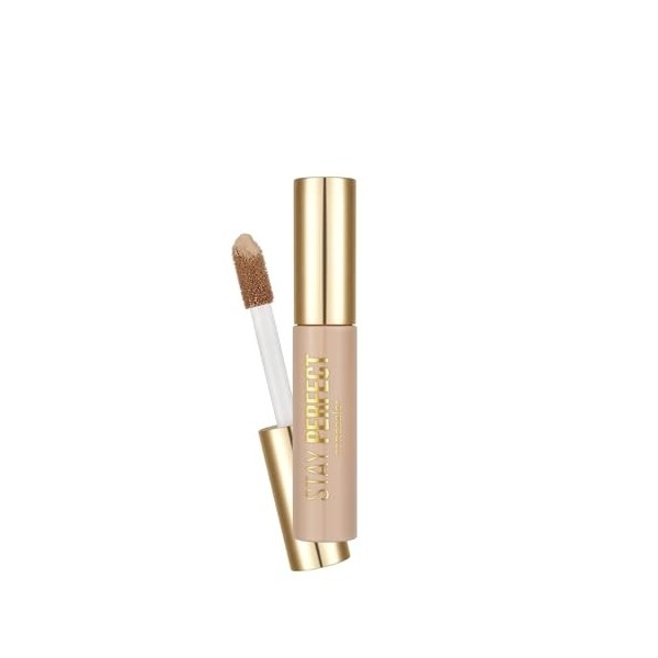 Flormar Stay Perfect Correcteur – Anti-cernes liquide avec applicateur géant – Haute couvrance et texture crémeuse longue ten