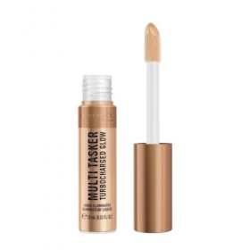 Rimmel Multi Tasker Turbocharged Glow, highlighter visage liquide, pigments nacrés réflecteurs de lumière, Éclat radieux et l