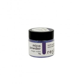 Reslin Poudre de Mica Violet Magique - 9g, Poudre Minérale Nacrée pour Effets Étincelants, Idéale pour la Décoration et lArt