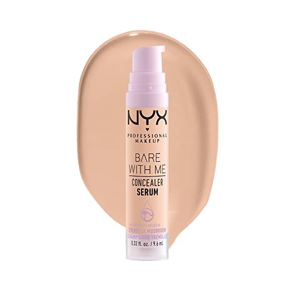 NYX Professional Makeup Anti-Cernes Sérum Correcteur Bare With Me, Fini Naturel, Couvrance Moyenne, Teinte : Vanilla 03
