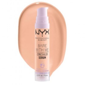 NYX Professional Makeup Anti-Cernes Sérum Correcteur Bare With Me, Fini Naturel, Couvrance Moyenne, Teinte : Medium Vanilla 